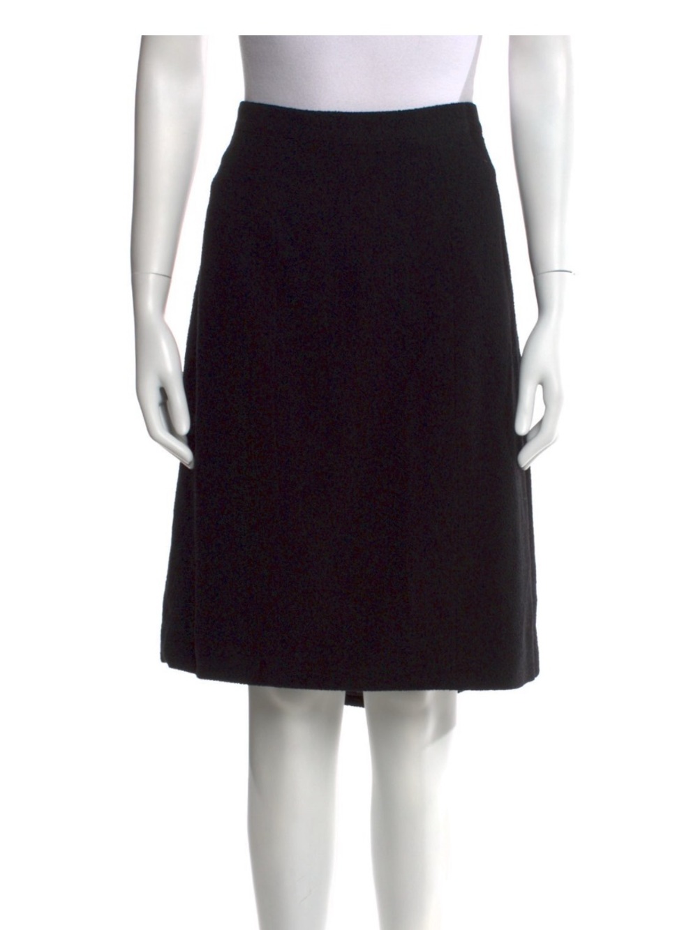 Vintage Chanel black tweed skirt size 50